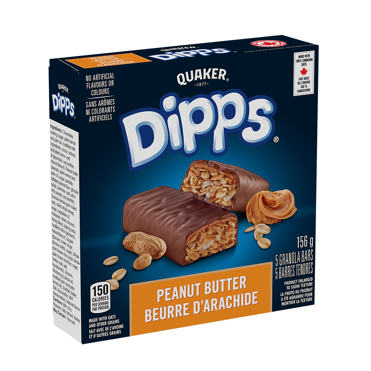 Quaker Dipps Peanut Butter Granola Bars Quaker 5534
